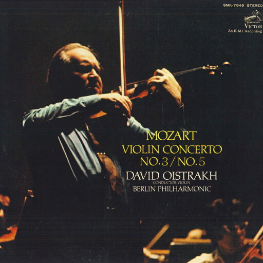 【中古】LP Mozart, David Oistrakh, Berlin Violin Concerto No.3 / No.5 SMK7849 VICTOR /00260 【中古】LP Mozart, David Oistrakh, Berlin Violin Concerto No.3 / No.5 SMK7849 VICTOR /00260