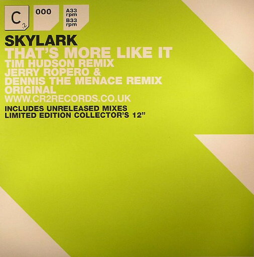 【中古】英12” Skylark Thats More Like It 12C2000 Cr2 Records /00250 【中古】英12” Skylark Thats More Like It 12C2000 Cr2 Records /00250