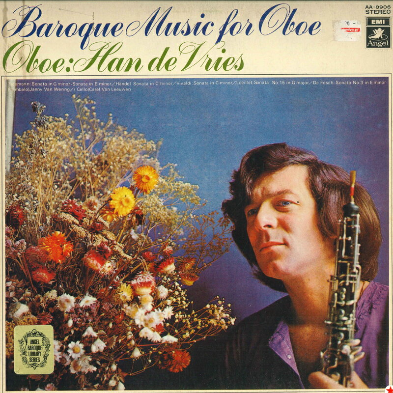 【中古】LP Han De Vries Baroque Music For Oboe AA8906 EMI ANGEL /00260