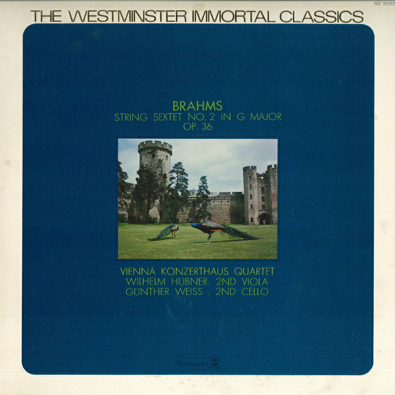 【中古】LP Vienna Konzerthaus Quartet ウェストミンスター不滅の名盤シリーズ / ブラームス : MZ5055 WESTMINSTER /00260