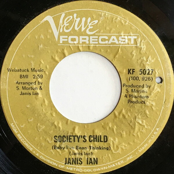 7” Janis Ian Societys Child (Baby Ive Been Thinking) KF5027 Verve Forecast /00080