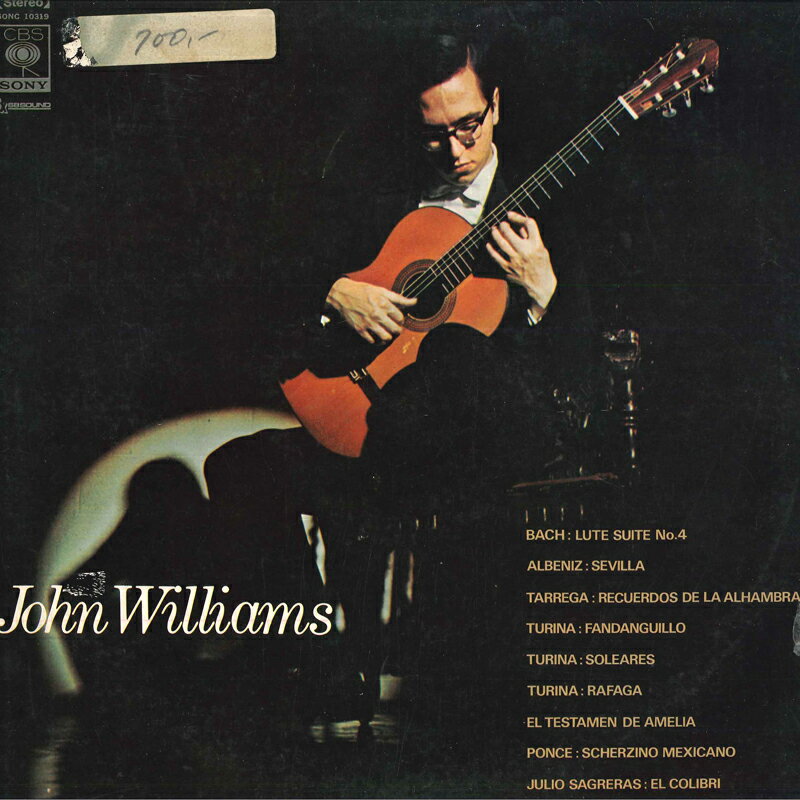 【中古】LP ジョン ウィリアムス(ギター) アルハンブラ宮殿の思い出/ジョン ウィリアムス ギター SONC10319 CBSSONY /00260