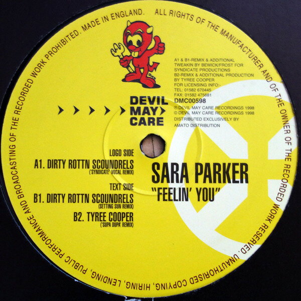 【中古】英12” Sara Parker Feelin You DMC00598 Devil May Care Recor /00250