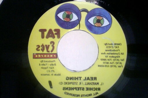 【中古】ジャマイカ7” Richie Stephens Real Thing NONE Fat Eyes Records /00080 【中古】ジャマイカ7” Richie Stephens Real Thing NONE Fat Eyes Records /00080