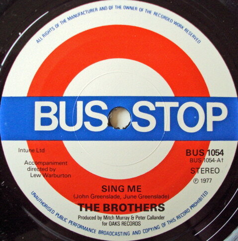 【中古】英7” Brothers Sing Me BUS1054 Bus Stop /00080 【中古】英7” Brothers Sing Me BUS1054 Bus Stop /00080