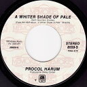 【中古】7” Procol Harum A Whiter Shade Of Pale 8559S A&M Records /00080