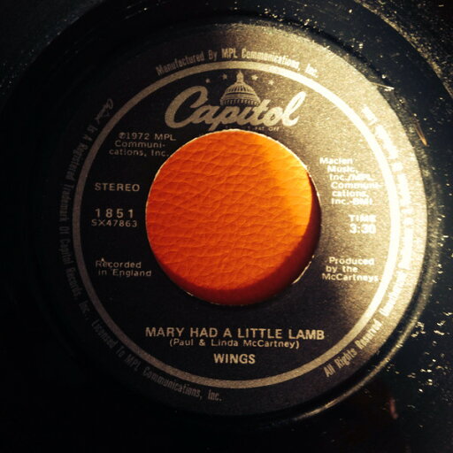 【中古】英7” Wings Mary Had A Little Lamb R5949 Capitol Records /00080 【中古】英7” Wings Mary Had A Little Lamb R5949 Capitol Records /00080