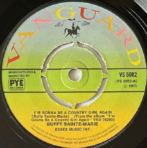【中古】英7” Buffy Sainte-Marie Im Gonna Be A Country Girl Again VS5002 Vanguard /00080
