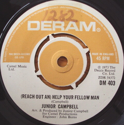 【中古】英7” Junior Campbell (Reach Out An) Help Your Fellow Man / Pretty Belind DM403 Deram /00080 【中古】英7” Junior Campbell (Reach Out An) Help Your Fellow Man / Pretty Belind DM403 Deram /00080