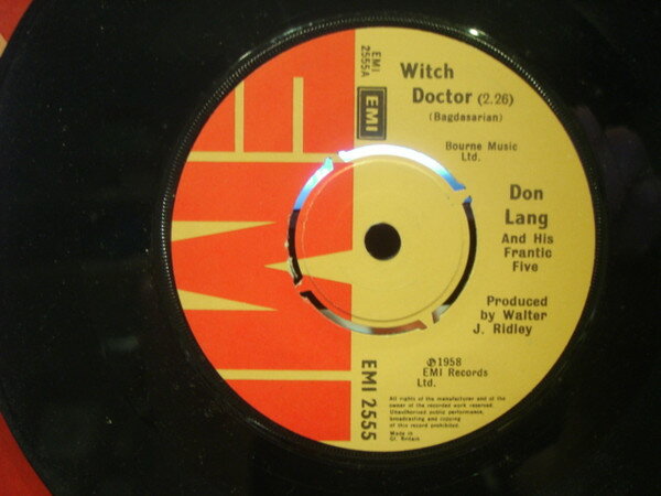 【中古】英7” Don Lang & His Frantic Five Witch Doctor EMI2555 EMI /00080