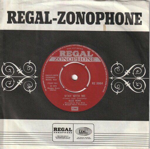 【中古】英7” Blue Mink Stay With Me RZ3064 Regal Zonophone /00080 【中古】英7” Blue Mink Stay With Me RZ3064 Regal Zonophone /00080