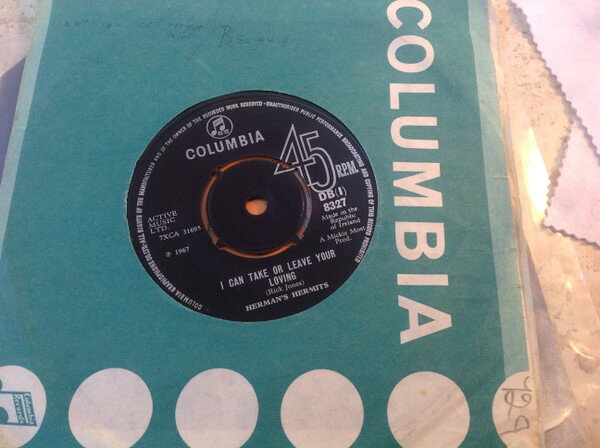 【中古】アイルランド7” Hermans Hermits I Can Take Or Leave Your Loving DB8327 Columbia /00080