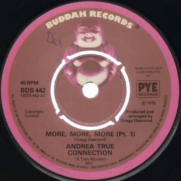 【中古】英7” Andrea True Connection More, More, More (Pt. 1) BDS442 Buddah Records /00080