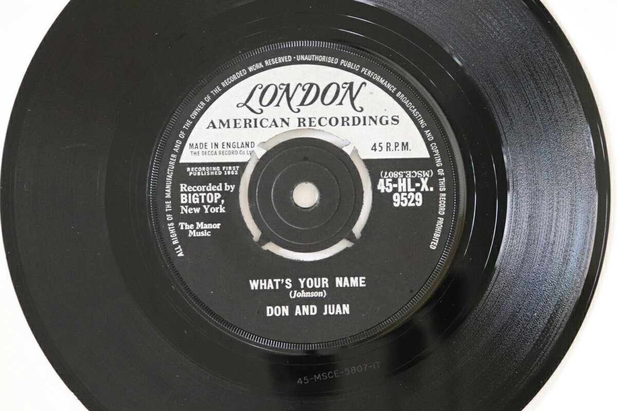 【中古】英7” Don & Juan Whats Your Name / Chicken Necks 45HLX9529 London Records /00080