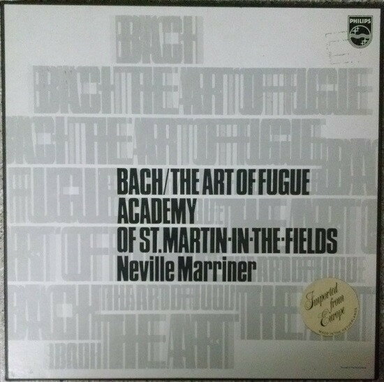 【中古】米3LP Academy Of St. Martin-in-the-F Bach / The Art Of Fugue 6747172 Philips ...
