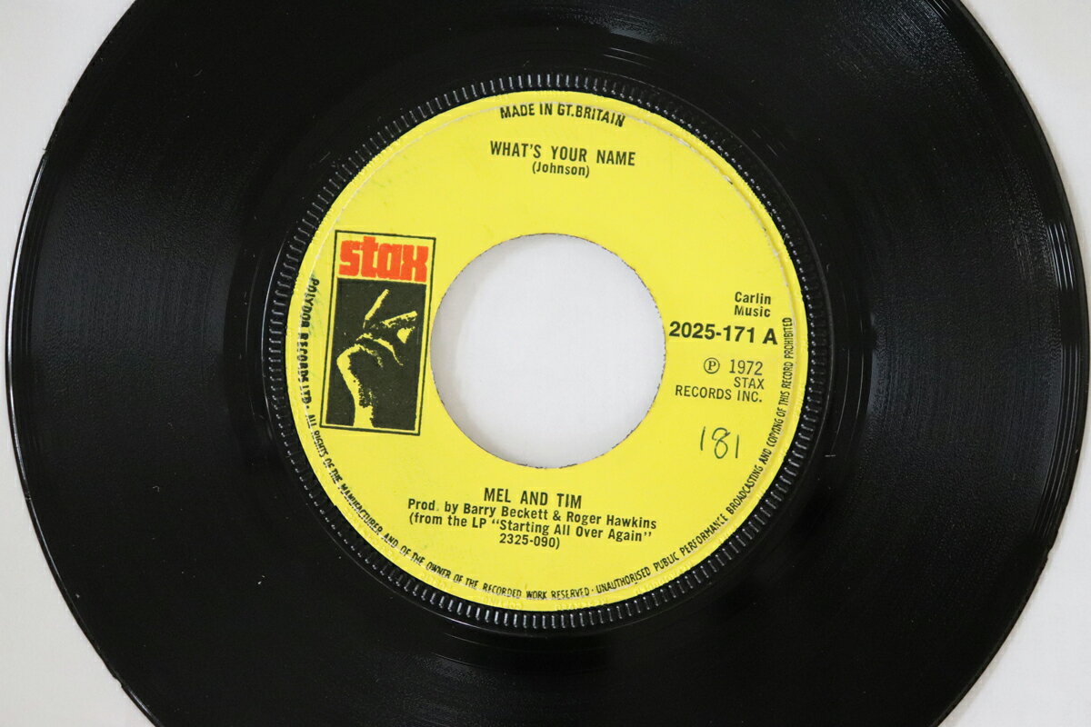 ・アーティスト Mel & Tim ・タイトル What's Your Name / Free For All ・レーベル・型番 Stax 2025171 ・フォーマット 7インチレコード ・コンディション(盤) 良い (VG+) ・コンディション(ジャケット) ・コンディション(帯) オビなし ・特記事項 【レーベルに書き込み】 実際に発送される商品の画像です 【ご購入前に必ずご確認ください】 ・本店サイト(www.recordcity.jp)とは価格、送料が違います ・本店サイト、その他支店のオーダーとは同梱発送できません ・注文確定後に別の注文を頂いた場合、注文同士の同梱は致しかねます。 ・別倉庫から発送しているため、店頭受け渡しは対応しておりません ・一部商品は他の通販サイトでも販売しているため、ご注文のタイミングによっては商品のご用意ができない場合がございます。 ・土日祝日はお休みです 金曜・祝前日9時以降のご連絡またはご入金は、返答または発送が週明け・祝日明けに順次対応となります。 ・ご購入後のキャンセル不可 ご購入後のキャンセルはいかなる理由においてもお受けできません。ご了承の上、ご購入くださいませ。 ・日本郵便(ゆうパック/ゆうメール)によるお届けになります。 ・中古品であることをご理解ください 当ストアでは中古商品を主に販売しております。中古品であることをご理解の上ご購入ください。また、一部商品はRecordCityオンラインストアで試聴可能です。 ・返品について お客様のご都合による返品は一切承っておりません。 表記の内容と実際の商品に相違がある場合、また針飛び等で返品・返金をご希望される場合は、商品の到着後1週間以内にご連絡ください。商品の返送をこちらで確認後、キャンセル・返金を行います。 コンディションVG以下の商品は返品できません。プレイに影響のない表面のこすれ傷、プレス起因のノイズ盤は返品の対象外です。 【コンディション表記】 ・ほぼ新品(M-)(Like New) 完全な新品。未使用。当店ではほぼ使用しません ・非常に良い(EX)(Excellent) 中古盤として美品な状態。わずかな経年を感じるものの傷みを感じさせない、当店基準で最高の状態 ・良い(VG+)(Very Good Plus) 丁寧に扱われた中古品で、軽い使用感がみられる。 ・可(VG)(Acceptable) 使い込まれた中古品で、「良い」よりもさらに使用感がみられる。 ・悪い(VG-)(Bad) 状態が悪いアイテム。使用の保障はなく、再生不可、針飛び、目立つノイズがあるかもしれない。状態によるクレーム不可。返品不可。 ・非常に悪い(G)(Very Bad) 「悪い」よりさらに状態が悪いアイテム。使用の保障はなく、再生不可、針飛び、目立つノイズがあるかもしれない。状態によるクレーム不可。返品不可。 ・ジャンク(Fair)(Junk/Fair) 割れている、反っている、水ダメージがある、カビ、ジャケットが分離している、ひどい書き込み、ひどい擦れなど最低の状態。使用の保障はなく、再生不可、針飛び、目立つノイズがあるかもしれない。状態によるクレーム不可。返品不可。 ・ジャンク(Poor)(Junk/Poor) 割れている、反っている、水ダメージがある、カビ、ジャケットが分離している、ひどい書き込み、ひどい擦れなど最低の状態。使用の保障はなく、再生不可、針飛び、目立つノイズがあるかもしれない。状態によるクレーム不可。返品不可。