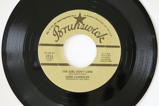 【中古】米7” Gene Chandler The Girl Dont Care / My Love 1011 Brunswick /00080 【中古】米7” Gene Chandler The Girl Dont Care / My Love 1011 Brunswick /00080