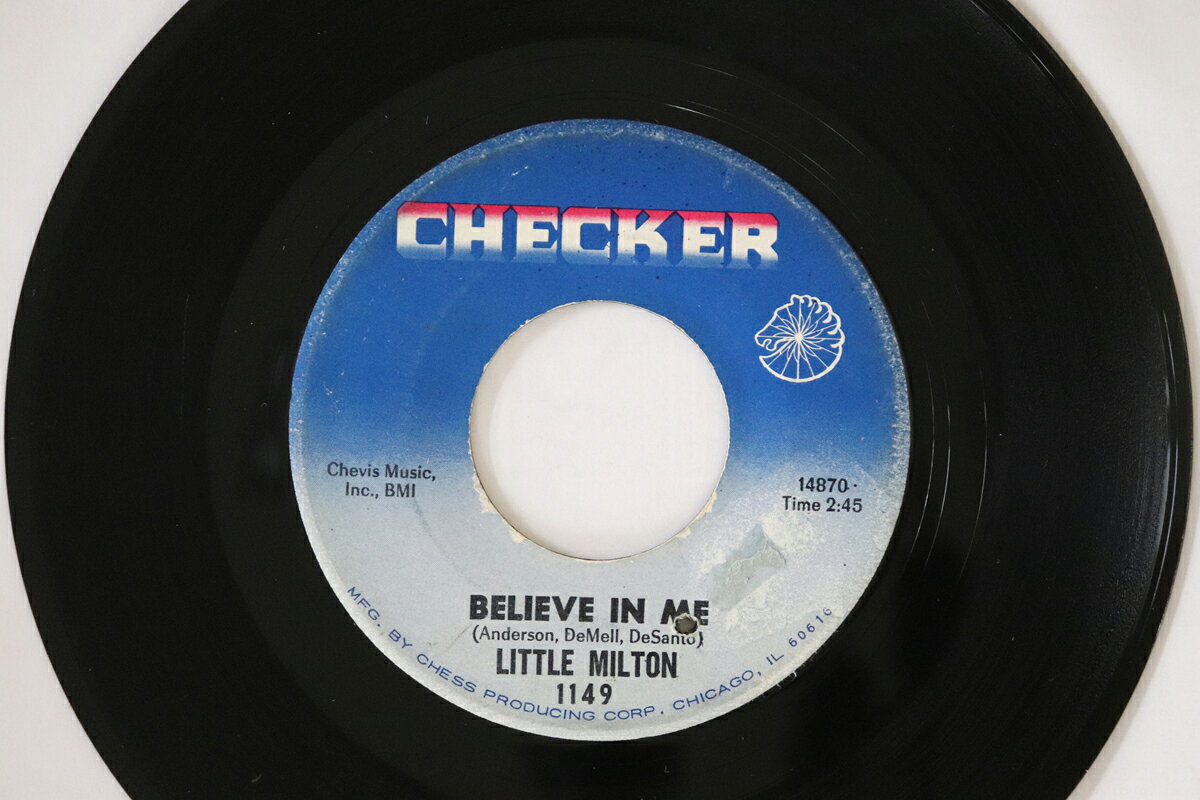 【中古】米7” Little Milton Man Loves Two / Believe In Me 1149 Checker /00080