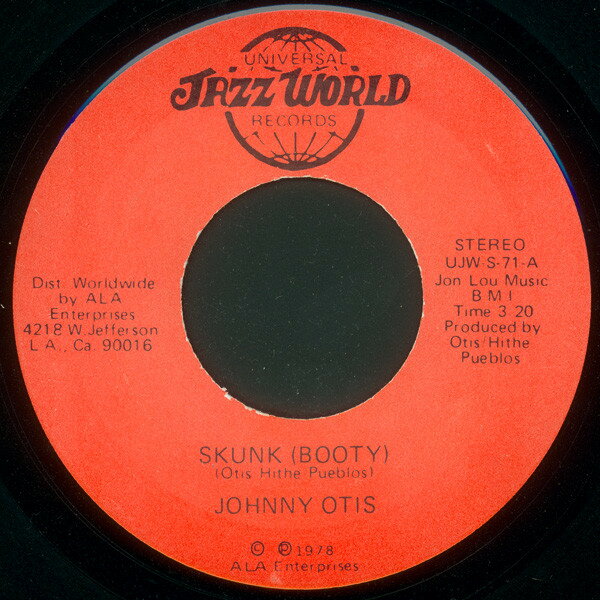 【中古】米7” Johnny Otis Skunk (Booty) UJWS71 Jazz World Records /00080