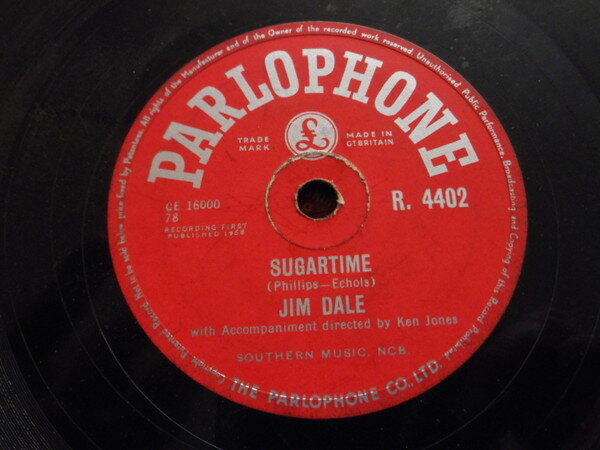 【中古】英78RPM/SP Jim Dale Sugartime / Dont Let Go R4402 PARLOPHONE /00500