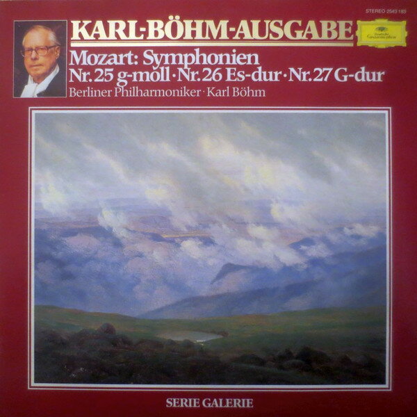【中古】独LP Mozart, Karl Bohm, Berliner Ph Mozart: Symphonien Nr. 25 G-moll Nr. 26 Es-dur 2543183 Deutsche Grammophon /00260