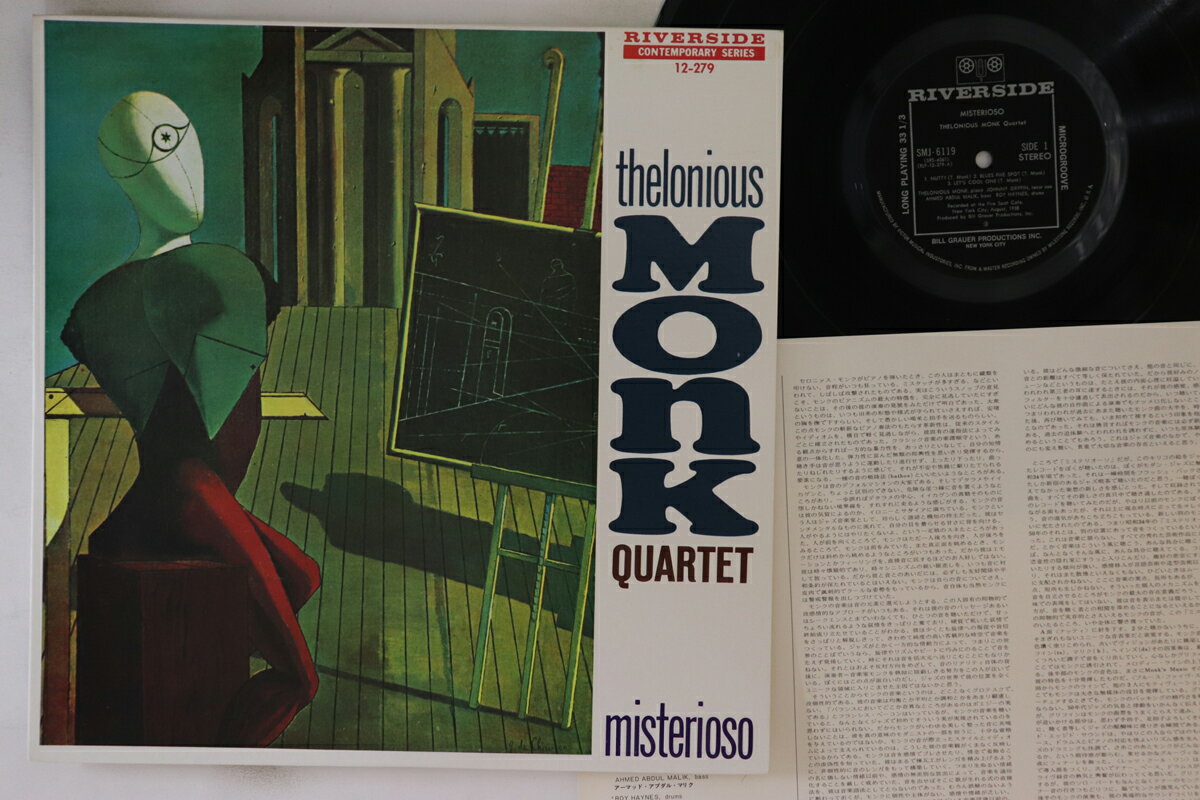 ・アーティスト Thelonious Monk ・タイトル Misterioso ・レーベル・型番 RIVERSIDE SMJ6119 ・フォーマット LPレコード ・コンディション(盤) 良い (VG+) ・コンディション(ジャケット) 良い (VG+) ・コンディション(帯) オビなし ・特記事項 【ライナー付き】 実際に発送される商品の画像です 【ご購入前に必ずご確認ください】 ・本店サイト(www.recordcity.jp)とは価格、送料が違います ・本店サイト、その他支店のオーダーとは同梱発送できません ・注文確定後に別の注文を頂いた場合、注文同士の同梱は致しかねます。 ・別倉庫から発送しているため、店頭受け渡しは対応しておりません ・一部商品は他の通販サイトでも販売しているため、ご注文のタイミングによっては商品のご用意ができない場合がございます。 ・土日祝日はお休みです 金曜・祝前日9時以降のご連絡またはご入金は、返答または発送が週明け・祝日明けに順次対応となります。 ・ご購入後のキャンセル不可 ご購入後のキャンセルはいかなる理由においてもお受けできません。ご了承の上、ご購入くださいませ。 ・日本郵便(ゆうパック/ゆうメール)によるお届けになります。 ・中古品であることをご理解ください 当ストアでは中古商品を主に販売しております。中古品であることをご理解の上ご購入ください。また、一部商品はRecordCityオンラインストアで試聴可能です。 ・返品について お客様のご都合による返品は一切承っておりません。 表記の内容と実際の商品に相違がある場合、また針飛び等で返品・返金をご希望される場合は、商品の到着後1週間以内にご連絡ください。商品の返送をこちらで確認後、キャンセル・返金を行います。 コンディションVG以下の商品は返品できません。プレイに影響のない表面のこすれ傷、プレス起因のノイズ盤は返品の対象外です。 【コンディション表記】 ・ほぼ新品(M-)(Like New) 完全な新品。未使用。当店ではほぼ使用しません ・非常に良い(EX)(Excellent) 中古盤として美品な状態。わずかな経年を感じるものの傷みを感じさせない、当店基準で最高の状態 ・良い(VG+)(Very Good Plus) 丁寧に扱われた中古品で、軽い使用感がみられる。 ・可(VG)(Acceptable) 使い込まれた中古品で、「良い」よりもさらに使用感がみられる。 ・悪い(VG-)(Bad) 状態が悪いアイテム。使用の保障はなく、再生不可、針飛び、目立つノイズがあるかもしれない。状態によるクレーム不可。返品不可。 ・非常に悪い(G)(Very Bad) 「悪い」よりさらに状態が悪いアイテム。使用の保障はなく、再生不可、針飛び、目立つノイズがあるかもしれない。状態によるクレーム不可。返品不可。 ・ジャンク(Fair)(Junk/Fair) 割れている、反っている、水ダメージがある、カビ、ジャケットが分離している、ひどい書き込み、ひどい擦れなど最低の状態。使用の保障はなく、再生不可、針飛び、目立つノイズがあるかもしれない。状態によるクレーム不可。返品不可。 ・ジャンク(Poor)(Junk/Poor) 割れている、反っている、水ダメージがある、カビ、ジャケットが分離している、ひどい書き込み、ひどい擦れなど最低の状態。使用の保障はなく、再生不可、針飛び、目立つノイズがあるかもしれない。状態によるクレーム不可。返品不可。