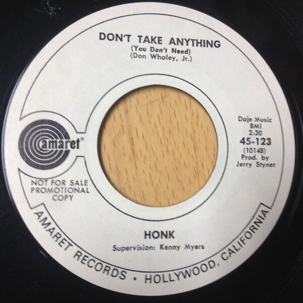 【中古】米7” Honk (2) Dont Take Anything (You Dont Need) / Love Machine 45123 Amaret /00080