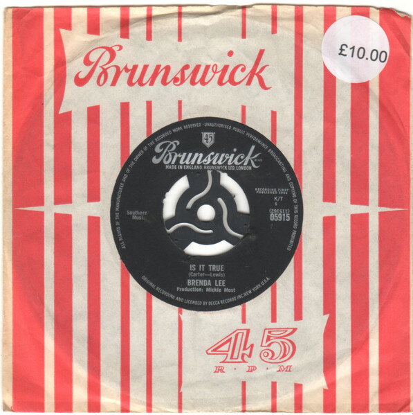 ・アーティスト Brenda Lee ・タイトル Is It True ・レーベル・型番 Brunswick 05915 ・フォーマット 7インチレコード ・コンディション(盤) 良い (VG+) ・コンディション(ジャケット) 良い (VG+) ・コンディション(帯) オビなし ・特記事項 サンプル画像です。実際の商品の画像ではありません 商品写真はバーコード/カタログ番号に対応したサンプル画像ですので、お送りする商品の画像ではありません。帯やライナーなどの付属品は、特記事項に記載されている場合のみ含まれます。プロモやカラーレコードなどの仕様についても、該当する場合のみ特記事項に記載しています。 【ご購入前に必ずご確認ください】 ・本店サイト(www.recordcity.jp)とは価格、送料が違います ・本店サイト、その他支店のオーダーとは同梱発送できません ・注文確定後に別の注文を頂いた場合、注文同士の同梱は致しかねます。 ・別倉庫から発送しているため、店頭受け渡しは対応しておりません ・一部商品は他の通販サイトでも販売しているため、ご注文のタイミングによっては商品のご用意ができない場合がございます。 ・土日祝日はお休みです 金曜・祝前日9時以降のご連絡またはご入金は、返答または発送が週明け・祝日明けに順次対応となります。 ・ご購入後のキャンセル不可 ご購入後のキャンセルはいかなる理由においてもお受けできません。ご了承の上、ご購入くださいませ。 ・日本郵便(ゆうパック/ゆうメール)によるお届けになります。 ・中古品であることをご理解ください 当ストアでは中古商品を主に販売しております。中古品であることをご理解の上ご購入ください。また、一部商品はRecordCityオンラインストアで試聴可能です。 ・返品について お客様のご都合による返品は一切承っておりません。 表記の内容と実際の商品に相違がある場合、また針飛び等で返品・返金をご希望される場合は、商品の到着後1週間以内にご連絡ください。商品の返送をこちらで確認後、キャンセル・返金を行います。 コンディションVG以下の商品は返品できません。プレイに影響のない表面のこすれ傷、プレス起因のノイズ盤は返品の対象外です。 【コンディション表記】 ・ほぼ新品(M-)(Like New) 完全な新品。未使用。当店ではほぼ使用しません ・非常に良い(EX)(Excellent) 中古盤として美品な状態。わずかな経年を感じるものの傷みを感じさせない、当店基準で最高の状態 ・良い(VG+)(Very Good Plus) 丁寧に扱われた中古品で、軽い使用感がみられる。 ・可(VG)(Acceptable) 使い込まれた中古品で、「良い」よりもさらに使用感がみられる。 ・悪い(VG-)(Bad) 状態が悪いアイテム。使用の保障はなく、再生不可、針飛び、目立つノイズがあるかもしれない。状態によるクレーム不可。返品不可。 ・非常に悪い(G)(Very Bad) 「悪い」よりさらに状態が悪いアイテム。使用の保障はなく、再生不可、針飛び、目立つノイズがあるかもしれない。状態によるクレーム不可。返品不可。 ・ジャンク(Fair)(Junk/Fair) 割れている、反っている、水ダメージがある、カビ、ジャケットが分離している、ひどい書き込み、ひどい擦れなど最低の状態。使用の保障はなく、再生不可、針飛び、目立つノイズがあるかもしれない。状態によるクレーム不可。返品不可。 ・ジャンク(Poor)(Junk/Poor) 割れている、反っている、水ダメージがある、カビ、ジャケットが分離している、ひどい書き込み、ひどい擦れなど最低の状態。使用の保障はなく、再生不可、針飛び、目立つノイズがあるかもしれない。状態によるクレーム不可。返品不可。