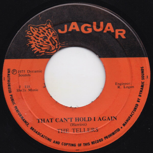 【中古】ジャマイカ7” Tellers / Soul Syndicate That Cant Hold I Again / Drugs In Dub J118 Jaguar /00080
