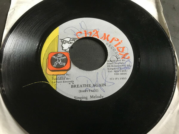【中古】ジャマイカ7” Singing Melody Breathe Again CHA006 Champion Records /00080