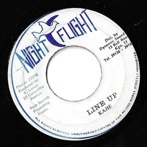 【中古】ジャマイカ7” Kajie Line Up NONE Night Flight /00080