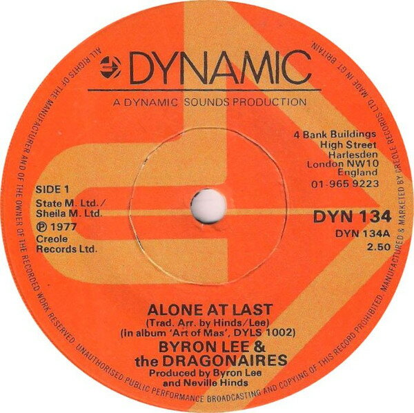 쥳ɥƥ ŷԾŹ㤨֡š۱7 Byron Lee & The Dragonaires Alone At Last DYN134 DYNAMIC /00080פβǤʤ1,408ߤˤʤޤ