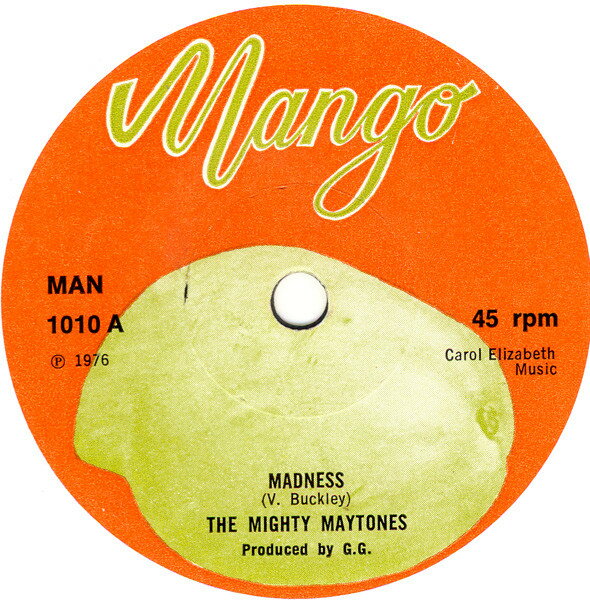 【中古】英7” Mighty Maytones / G.g. Allstar Madness / Mad Dub MAN1010 MANGO /00080