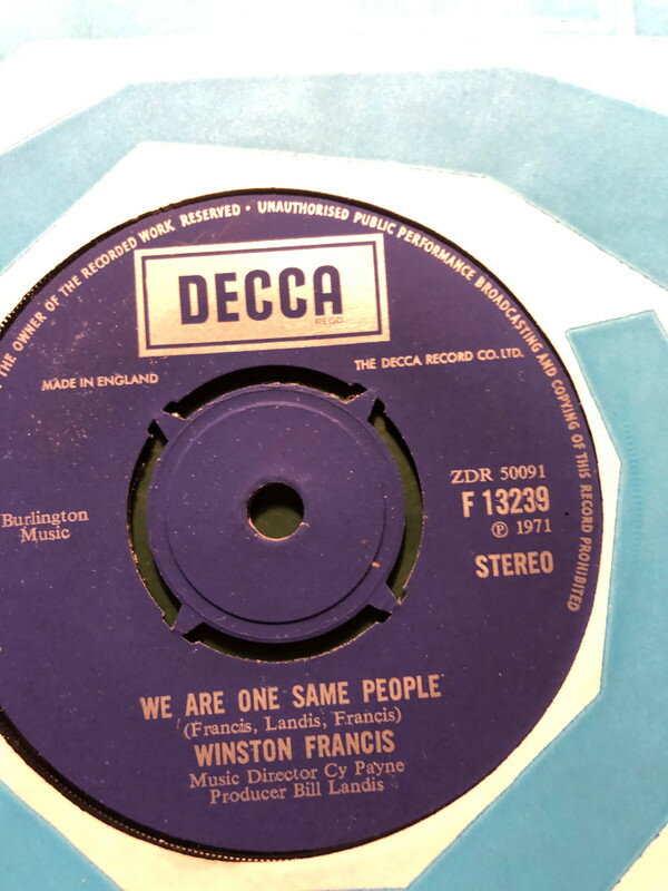【中古】英7” Winston Francis Love Is Everywhere F13239 DECCA /00080