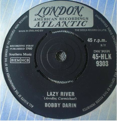 【中古】英7” Bobby Darin Lazy River 45HLK9303 London Records, Lond /00080
