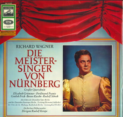 【中古】独LP Rudolf Kempe, Berliner Philhar Wagner: Die Meistersinger Von Nurnberg Excerpts SME80923 ELECTROLA /00260