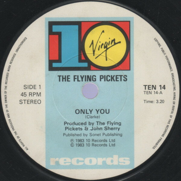 ・アーティスト Flying Pickets ・タイトル Only You ・レーベル・型番 10 TEN14 ・フォーマット 7インチレコード ・コンディション(盤) 良い (VG+) ・コンディション(ジャケット) プレインカバー（元ジャケット／カバー無し） ・コンディション(帯) オビなし ・特記事項 サンプル画像です。実際の商品の画像ではありません 商品写真はバーコード/カタログ番号に対応したサンプル画像ですので、お送りする商品の画像ではありません。帯やライナーなどの付属品は、特記事項に記載されている場合のみ含まれます。プロモやカラーレコードなどの仕様についても、該当する場合のみ特記事項に記載しています。 【ご購入前に必ずご確認ください】 ・本店サイト(www.recordcity.jp)とは価格、送料が違います ・本店サイト、その他支店のオーダーとは同梱発送できません ・注文確定後に別の注文を頂いた場合、注文同士の同梱は致しかねます。 ・別倉庫から発送しているため、店頭受け渡しは対応しておりません ・一部商品は他の通販サイトでも販売しているため、ご注文のタイミングによっては商品のご用意ができない場合がございます。 ・土日祝日はお休みです 金曜・祝前日9時以降のご連絡またはご入金は、返答または発送が週明け・祝日明けに順次対応となります。 ・ご購入後のキャンセル不可 ご購入後のキャンセルはいかなる理由においてもお受けできません。ご了承の上、ご購入くださいませ。 ・日本郵便(ゆうパック/ゆうメール)によるお届けになります。 ・中古品であることをご理解ください 当ストアでは中古商品を主に販売しております。中古品であることをご理解の上ご購入ください。また、一部商品はRecordCityオンラインストアで試聴可能です。 ・返品について お客様のご都合による返品は一切承っておりません。 表記の内容と実際の商品に相違がある場合、また針飛び等で返品・返金をご希望される場合は、商品の到着後1週間以内にご連絡ください。商品の返送をこちらで確認後、キャンセル・返金を行います。 コンディションVG以下の商品は返品できません。プレイに影響のない表面のこすれ傷、プレス起因のノイズ盤は返品の対象外です。 【コンディション表記】 ・ほぼ新品(M-)(Like New) 完全な新品。未使用。当店ではほぼ使用しません ・非常に良い(EX)(Excellent) 中古盤として美品な状態。わずかな経年を感じるものの傷みを感じさせない、当店基準で最高の状態 ・良い(VG+)(Very Good Plus) 丁寧に扱われた中古品で、軽い使用感がみられる。 ・可(VG)(Acceptable) 使い込まれた中古品で、「良い」よりもさらに使用感がみられる。 ・悪い(VG-)(Bad) 状態が悪いアイテム。使用の保障はなく、再生不可、針飛び、目立つノイズがあるかもしれない。状態によるクレーム不可。返品不可。 ・非常に悪い(G)(Very Bad) 「悪い」よりさらに状態が悪いアイテム。使用の保障はなく、再生不可、針飛び、目立つノイズがあるかもしれない。状態によるクレーム不可。返品不可。 ・ジャンク(Fair)(Junk/Fair) 割れている、反っている、水ダメージがある、カビ、ジャケットが分離している、ひどい書き込み、ひどい擦れなど最低の状態。使用の保障はなく、再生不可、針飛び、目立つノイズがあるかもしれない。状態によるクレーム不可。返品不可。 ・ジャンク(Poor)(Junk/Poor) 割れている、反っている、水ダメージがある、カビ、ジャケットが分離している、ひどい書き込み、ひどい擦れなど最低の状態。使用の保障はなく、再生不可、針飛び、目立つノイズがあるかもしれない。状態によるクレーム不可。返品不可。