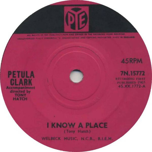 【中古】7” Petula Clark I Know A Place 7N15772 PYE /00080