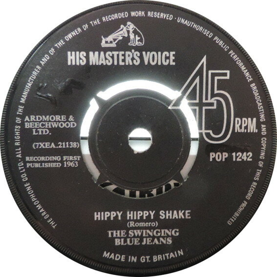 【中古】7” Swinging Blue Jeans Hippy Hippy Shake POP1242 His Masters Voice /00080