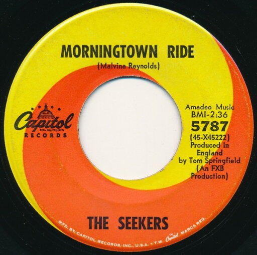 【中古】米7” Seekers Morningtown Ride 5787 Capitol Records /00080 【中古】米7” Seekers Morningtown Ride 5787 Capitol Records /00080