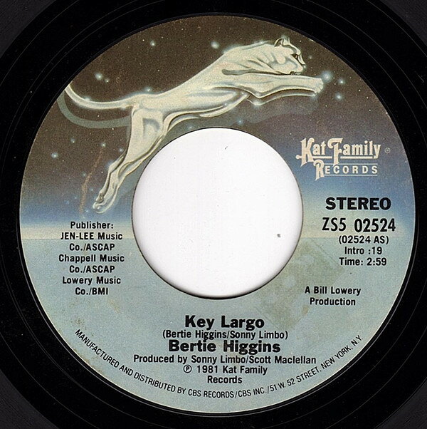 ・アーティスト Bertie Higgins ・タイトル Key Largo ・レーベル・型番 Kat Family Records ZS502524 ・フォーマット 7インチレコード ・コンディション(盤) 可 (VG) ・コンディション(ジャケット) プレインカバー（元ジャケット／カバー無し） ・コンディション(帯) オビなし ・特記事項 【盤に薄い跡】 サンプル画像です。実際の商品の画像ではありません 商品写真はバーコード/カタログ番号に対応したサンプル画像ですので、お送りする商品の画像ではありません。帯やライナーなどの付属品は、特記事項に記載されている場合のみ含まれます。プロモやカラーレコードなどの仕様についても、該当する場合のみ特記事項に記載しています。 【ご購入前に必ずご確認ください】 ・本店サイト(www.recordcity.jp)とは価格、送料が違います ・本店サイト、その他支店のオーダーとは同梱発送できません ・注文確定後に別の注文を頂いた場合、注文同士の同梱は致しかねます。 ・別倉庫から発送しているため、店頭受け渡しは対応しておりません ・一部商品は他の通販サイトでも販売しているため、ご注文のタイミングによっては商品のご用意ができない場合がございます。 ・土日祝日はお休みです 金曜・祝前日9時以降のご連絡またはご入金は、返答または発送が週明け・祝日明けに順次対応となります。 ・ご購入後のキャンセル不可 ご購入後のキャンセルはいかなる理由においてもお受けできません。ご了承の上、ご購入くださいませ。 ・日本郵便(ゆうパック/ゆうメール)によるお届けになります。 ・中古品であることをご理解ください 当ストアでは中古商品を主に販売しております。中古品であることをご理解の上ご購入ください。また、一部商品はRecordCityオンラインストアで試聴可能です。 ・返品について お客様のご都合による返品は一切承っておりません。 表記の内容と実際の商品に相違がある場合、また針飛び等で返品・返金をご希望される場合は、商品の到着後1週間以内にご連絡ください。商品の返送をこちらで確認後、キャンセル・返金を行います。 コンディションVG以下の商品は返品できません。プレイに影響のない表面のこすれ傷、プレス起因のノイズ盤は返品の対象外です。 【コンディション表記】 ・ほぼ新品(M-)(Like New) 完全な新品。未使用。当店ではほぼ使用しません ・非常に良い(EX)(Excellent) 中古盤として美品な状態。わずかな経年を感じるものの傷みを感じさせない、当店基準で最高の状態 ・良い(VG+)(Very Good Plus) 丁寧に扱われた中古品で、軽い使用感がみられる。 ・可(VG)(Acceptable) 使い込まれた中古品で、「良い」よりもさらに使用感がみられる。 ・悪い(VG-)(Bad) 状態が悪いアイテム。使用の保障はなく、再生不可、針飛び、目立つノイズがあるかもしれない。状態によるクレーム不可。返品不可。 ・非常に悪い(G)(Very Bad) 「悪い」よりさらに状態が悪いアイテム。使用の保障はなく、再生不可、針飛び、目立つノイズがあるかもしれない。状態によるクレーム不可。返品不可。 ・ジャンク(Fair)(Junk/Fair) 割れている、反っている、水ダメージがある、カビ、ジャケットが分離している、ひどい書き込み、ひどい擦れなど最低の状態。使用の保障はなく、再生不可、針飛び、目立つノイズがあるかもしれない。状態によるクレーム不可。返品不可。 ・ジャンク(Poor)(Junk/Poor) 割れている、反っている、水ダメージがある、カビ、ジャケットが分離している、ひどい書き込み、ひどい擦れなど最低の状態。使用の保障はなく、再生不可、針飛び、目立つノイズがあるかもしれない。状態によるクレーム不可。返品不可。