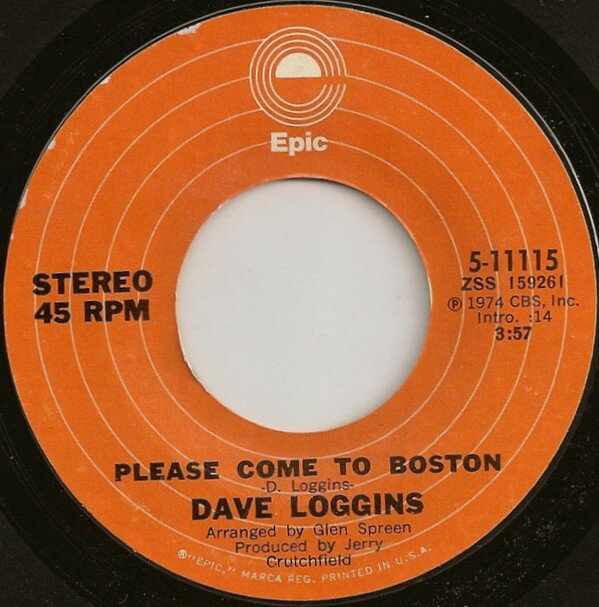 ����š���7�� Dave Loggins Please Come To Boston 511115 Epic /00080