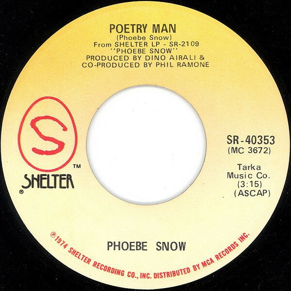 ・アーティスト Phoebe Snow ・タイトル Poetry Man ・レーベル・型番 Shelter Records SR40353 ・フォーマット 7インチレコード ・コンディション(盤) 良い (VG+) ・コンディション(ジャケット) プレインカバー（元ジャケット／カバー無し） ・コンディション(帯) オビなし ・特記事項 サンプル画像です。実際の商品の画像ではありません 商品写真はバーコード/カタログ番号に対応したサンプル画像ですので、お送りする商品の画像ではありません。帯やライナーなどの付属品は、特記事項に記載されている場合のみ含まれます。プロモやカラーレコードなどの仕様についても、該当する場合のみ特記事項に記載しています。 【ご購入前に必ずご確認ください】 ・本店サイト(www.recordcity.jp)とは価格、送料が違います ・本店サイト、その他支店のオーダーとは同梱発送できません ・注文確定後に別の注文を頂いた場合、注文同士の同梱は致しかねます。 ・別倉庫から発送しているため、店頭受け渡しは対応しておりません ・一部商品は他の通販サイトでも販売しているため、ご注文のタイミングによっては商品のご用意ができない場合がございます。 ・土日祝日はお休みです 金曜・祝前日9時以降のご連絡またはご入金は、返答または発送が週明け・祝日明けに順次対応となります。 ・ご購入後のキャンセル不可 ご購入後のキャンセルはいかなる理由においてもお受けできません。ご了承の上、ご購入くださいませ。 ・日本郵便(ゆうパック/ゆうメール)によるお届けになります。 ・中古品であることをご理解ください 当ストアでは中古商品を主に販売しております。中古品であることをご理解の上ご購入ください。また、一部商品はRecordCityオンラインストアで試聴可能です。 ・返品について お客様のご都合による返品は一切承っておりません。 表記の内容と実際の商品に相違がある場合、また針飛び等で返品・返金をご希望される場合は、商品の到着後1週間以内にご連絡ください。商品の返送をこちらで確認後、キャンセル・返金を行います。 コンディションVG以下の商品は返品できません。プレイに影響のない表面のこすれ傷、プレス起因のノイズ盤は返品の対象外です。 【コンディション表記】 ・ほぼ新品(M-)(Like New) 完全な新品。未使用。当店ではほぼ使用しません ・非常に良い(EX)(Excellent) 中古盤として美品な状態。わずかな経年を感じるものの傷みを感じさせない、当店基準で最高の状態 ・良い(VG+)(Very Good Plus) 丁寧に扱われた中古品で、軽い使用感がみられる。 ・可(VG)(Acceptable) 使い込まれた中古品で、「良い」よりもさらに使用感がみられる。 ・悪い(VG-)(Bad) 状態が悪いアイテム。使用の保障はなく、再生不可、針飛び、目立つノイズがあるかもしれない。状態によるクレーム不可。返品不可。 ・非常に悪い(G)(Very Bad) 「悪い」よりさらに状態が悪いアイテム。使用の保障はなく、再生不可、針飛び、目立つノイズがあるかもしれない。状態によるクレーム不可。返品不可。 ・ジャンク(Fair)(Junk/Fair) 割れている、反っている、水ダメージがある、カビ、ジャケットが分離している、ひどい書き込み、ひどい擦れなど最低の状態。使用の保障はなく、再生不可、針飛び、目立つノイズがあるかもしれない。状態によるクレーム不可。返品不可。 ・ジャンク(Poor)(Junk/Poor) 割れている、反っている、水ダメージがある、カビ、ジャケットが分離している、ひどい書き込み、ひどい擦れなど最低の状態。使用の保障はなく、再生不可、針飛び、目立つノイズがあるかもしれない。状態によるクレーム不可。返品不可。