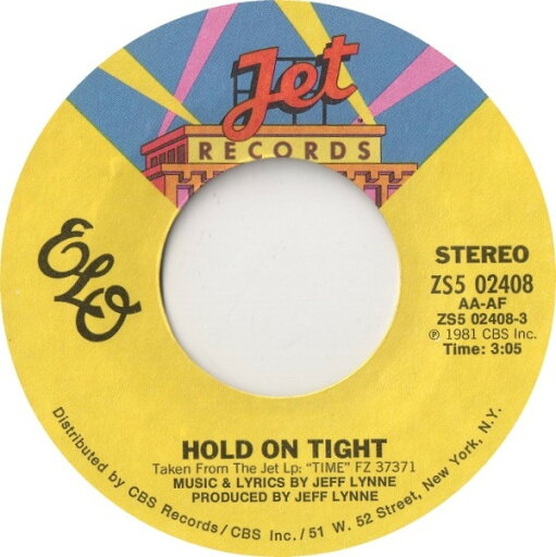 【中古】米7” Electric Light Orchestra Hold On Tight ZS502408 Jet Records /00080 【中古】米7” Electric Light Orchestra Hold On Tight ZS502408 Jet Records /00080