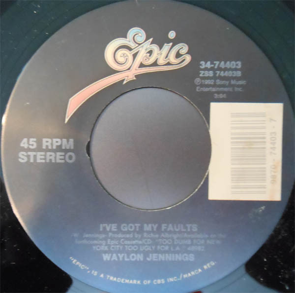 【中古】米7” Waylon Jennings Just Talkin 3474403 Epic /00080