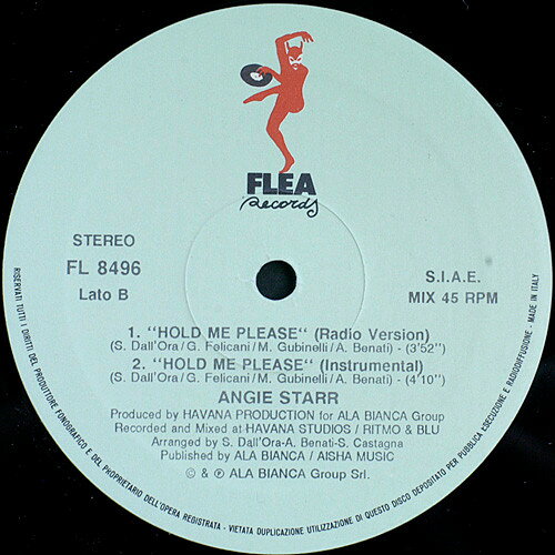 【中古】伊12” Angie Starr Hold Me Please FL8496 Flea Records /00250