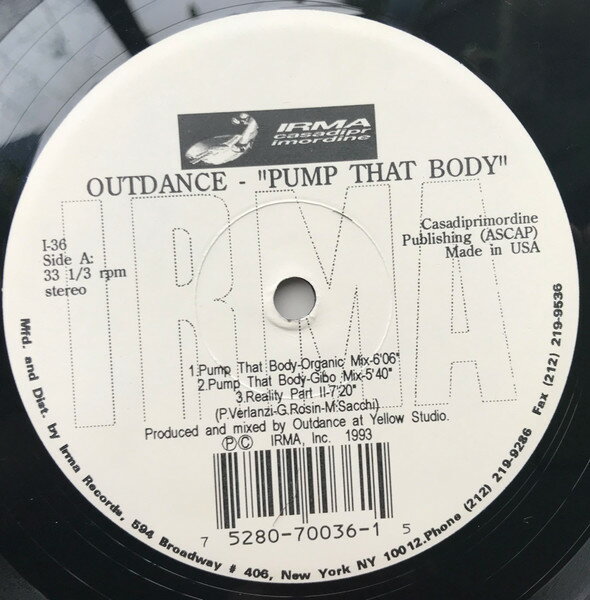 Artist Name: Q - 【中古】米12” Outdance Pump That Body I36 Irma CasaDiPrimordin /00250