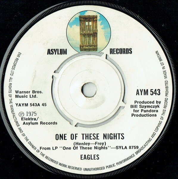 【中古】英7” Eagles One Of These Nights AYM543 Asylum Records /00080