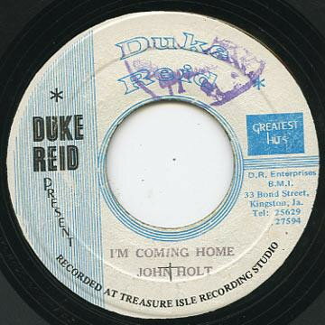 【中古】ジャマイカ7” John Holt Im Coming Home NONE Duke Reid Greatest H /00080