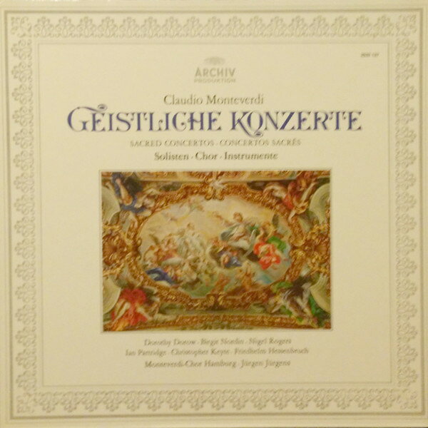 独LP Claudio Monteverdi, Geistliche Konzerte = Sacred Concertos = Concertos 2533137 Archiv Produktion /00400